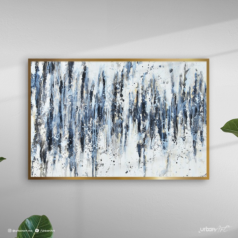 Tableau abstrait splash