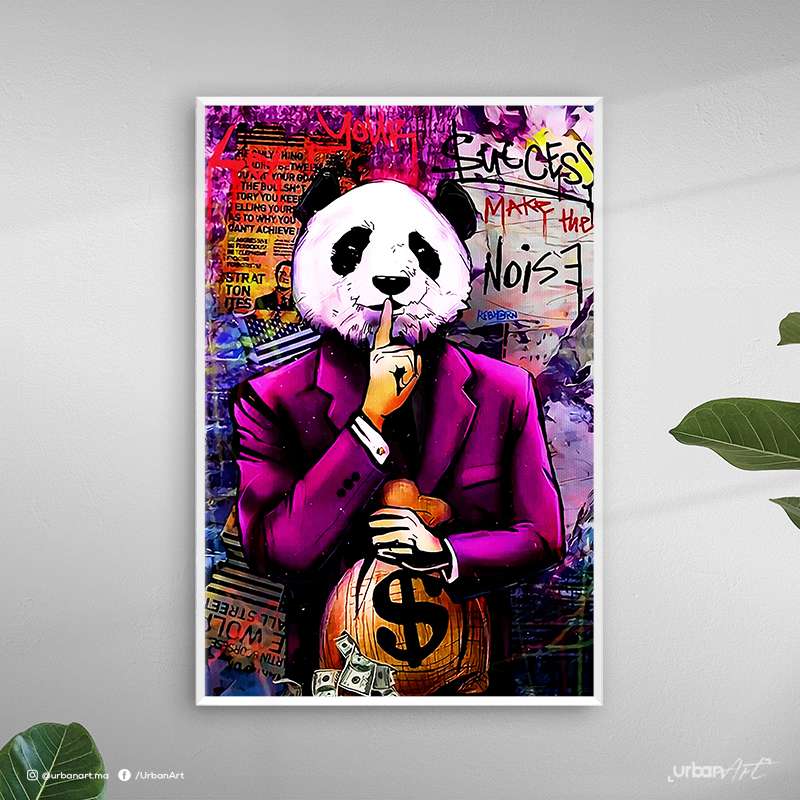 Tableau décoratif Panda Man