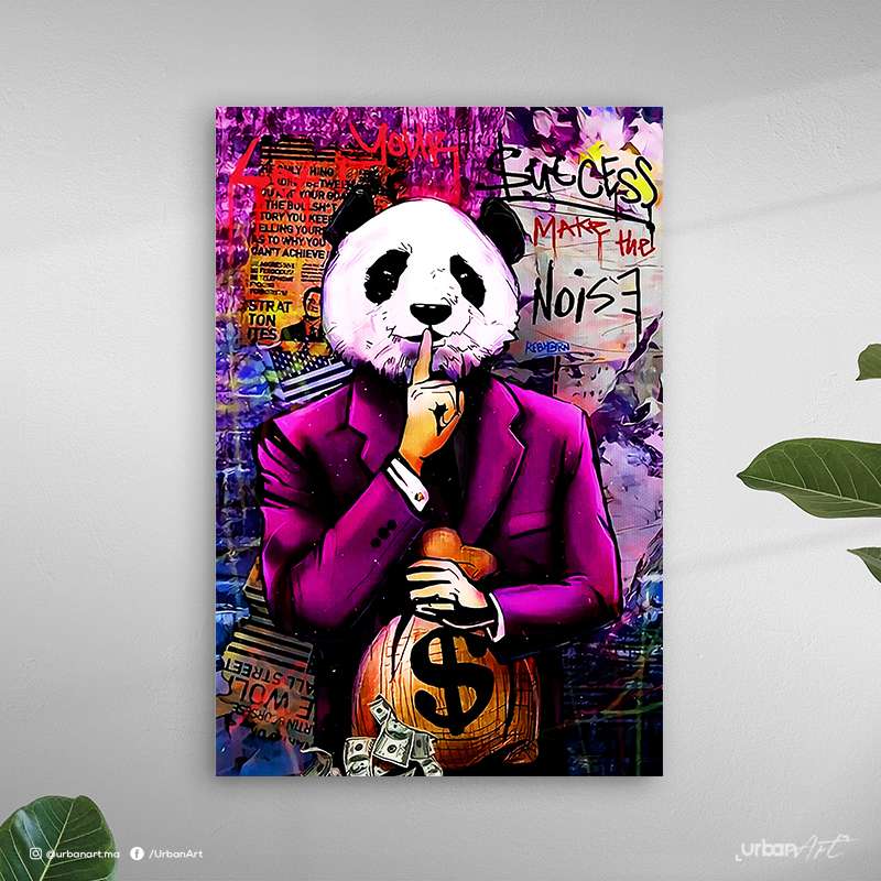 Tableau décoratif Panda Man