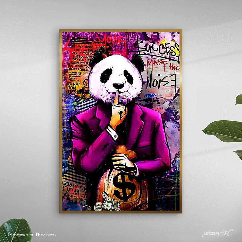 Tableau décoratif Panda Man