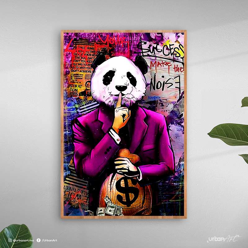Tableau décoratif Panda Man