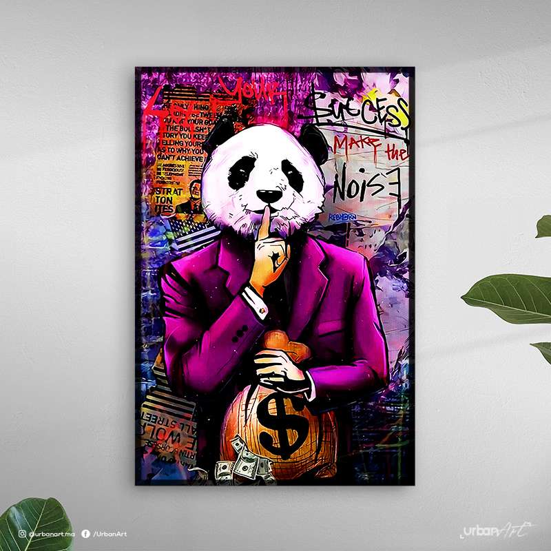 Tableau décoratif Panda Man