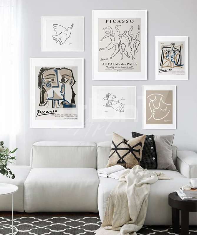 Set Poster Picasso Greige Gallery