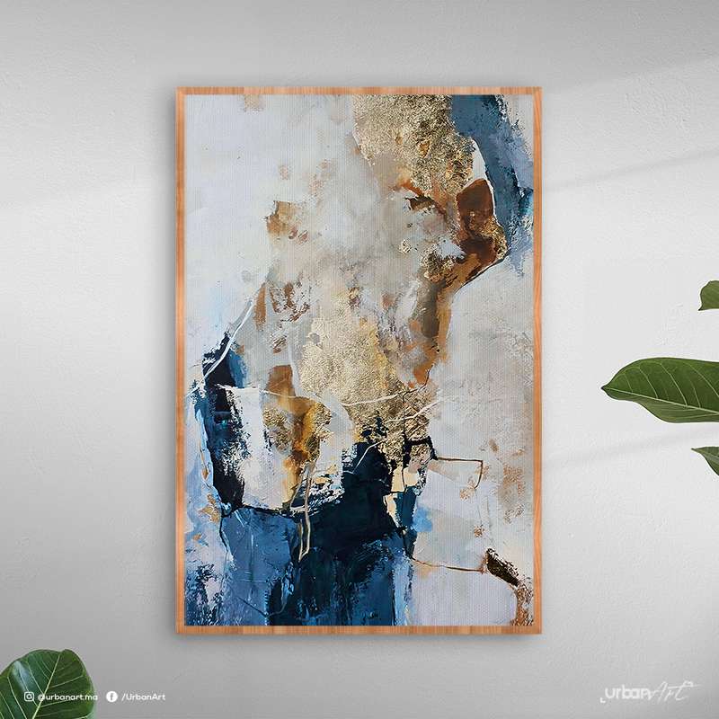 Tableau Abstrait bleu