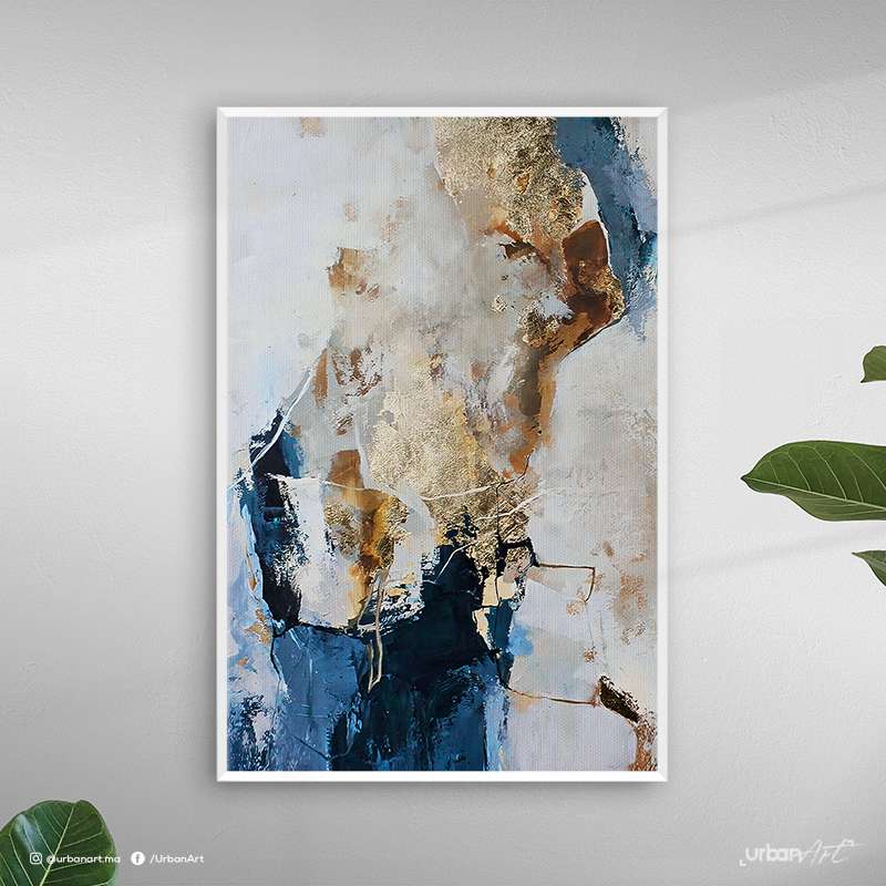 Tableau Abstrait bleu
