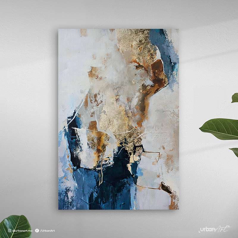 Tableau Abstrait bleu