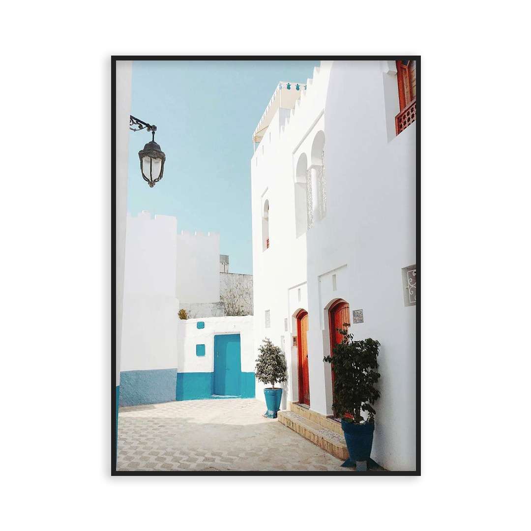Poster ville bleu PR