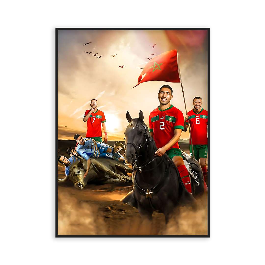 Poster Morocco vs Spain