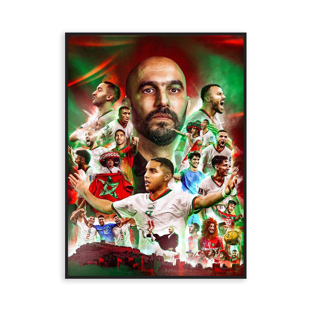 Poster Regragui's team