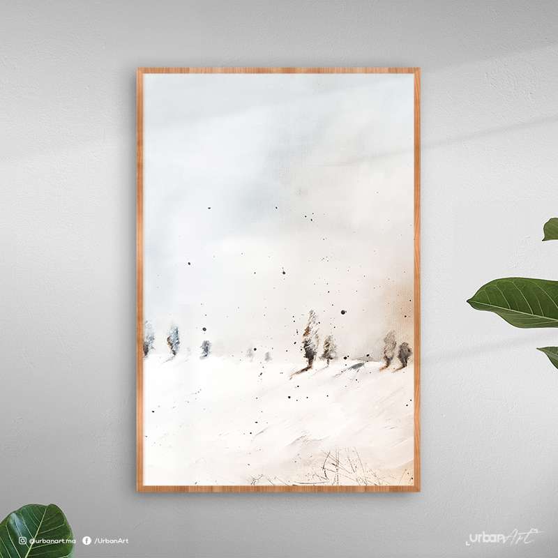Tableau abstrait winter landscape
