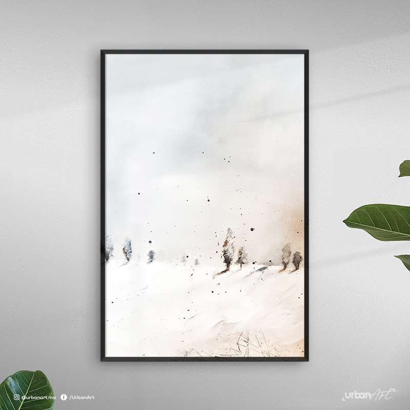Tableau abstrait winter landscape