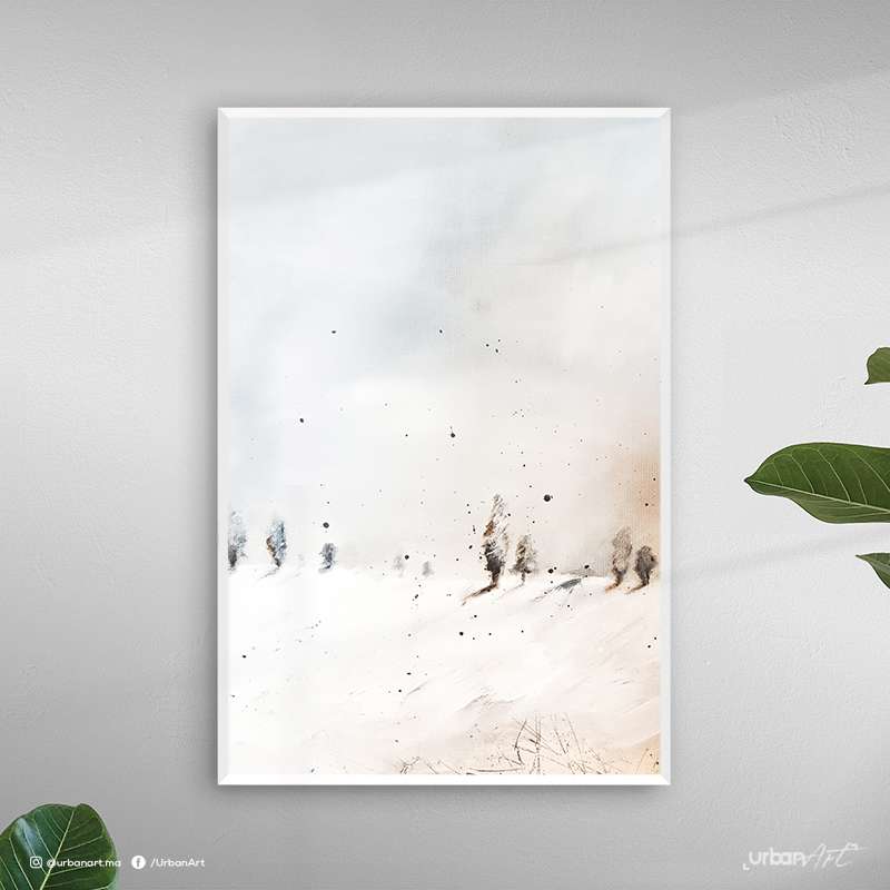 Tableau abstrait winter landscape