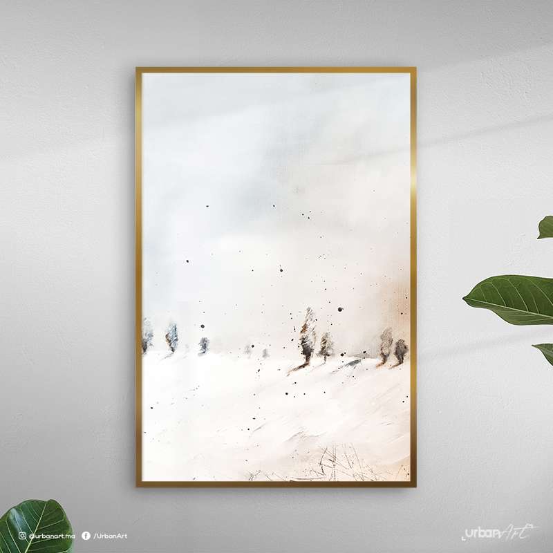 Tableau abstrait winter landscape