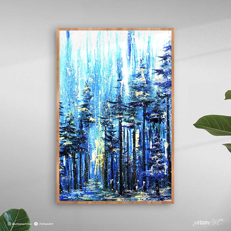 Tableau décoratif Lumière bleue vive