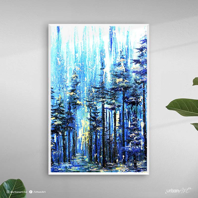 Tableau décoratif Lumière bleue vive
