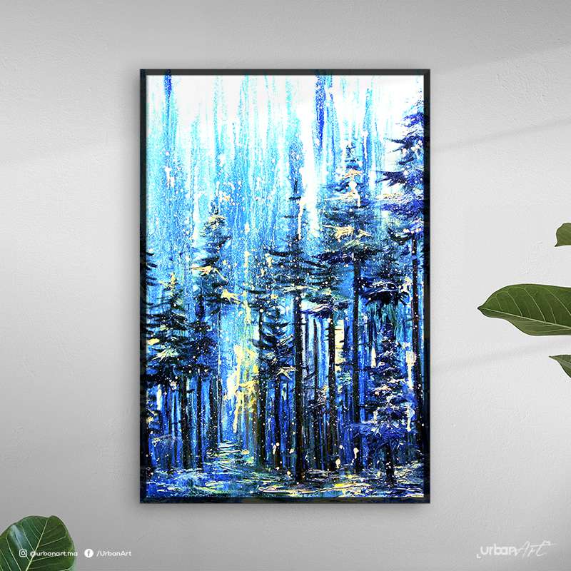 Tableau décoratif Lumière bleue vive
