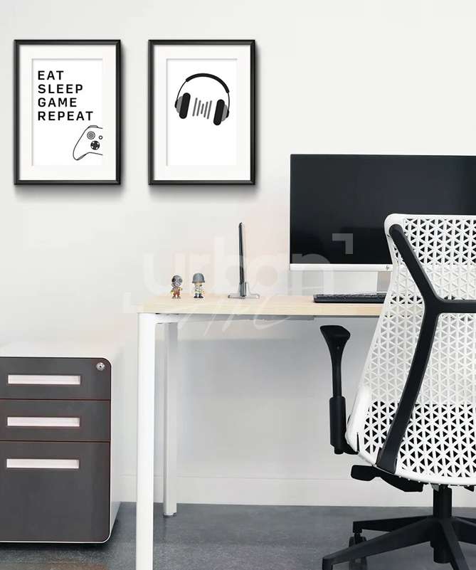 Set Poster Eat Sleep Repeat