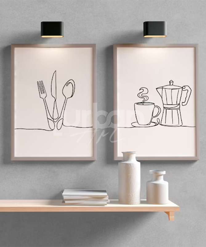 Set Poster Pendaison crémaillère