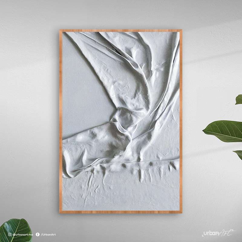 Tableau Drapé Art blanc
