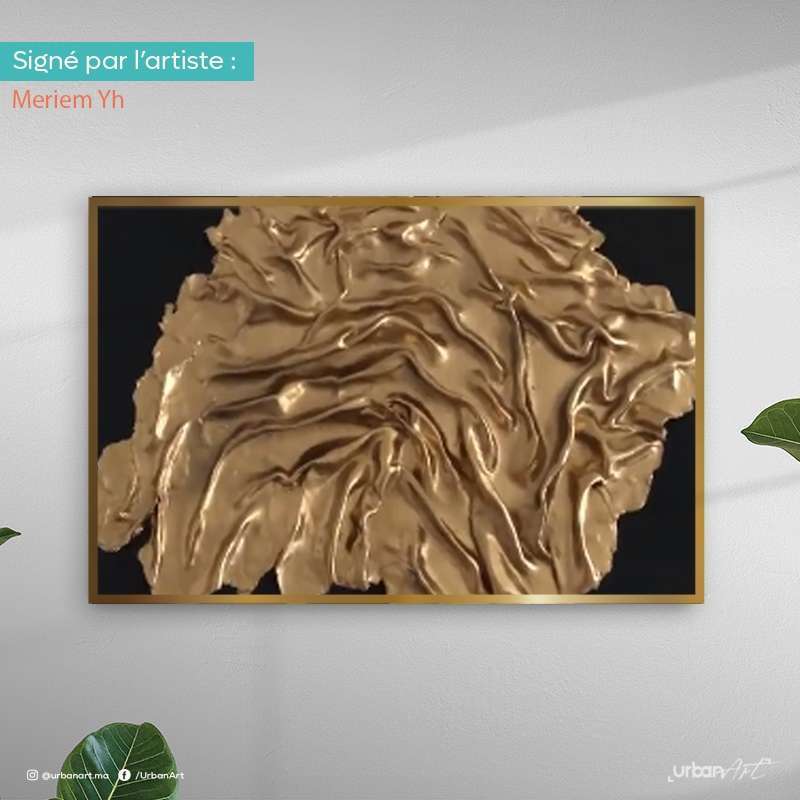 Tableau Drapé Art Golden