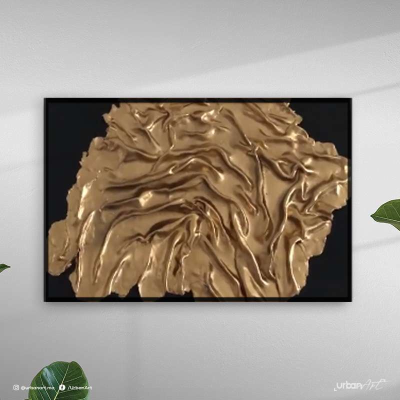 Tableau Drapé Art Golden