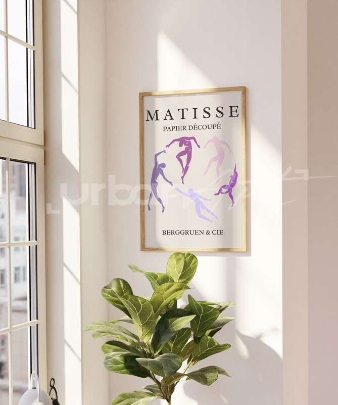 Set Poster 6 Purple Matisse