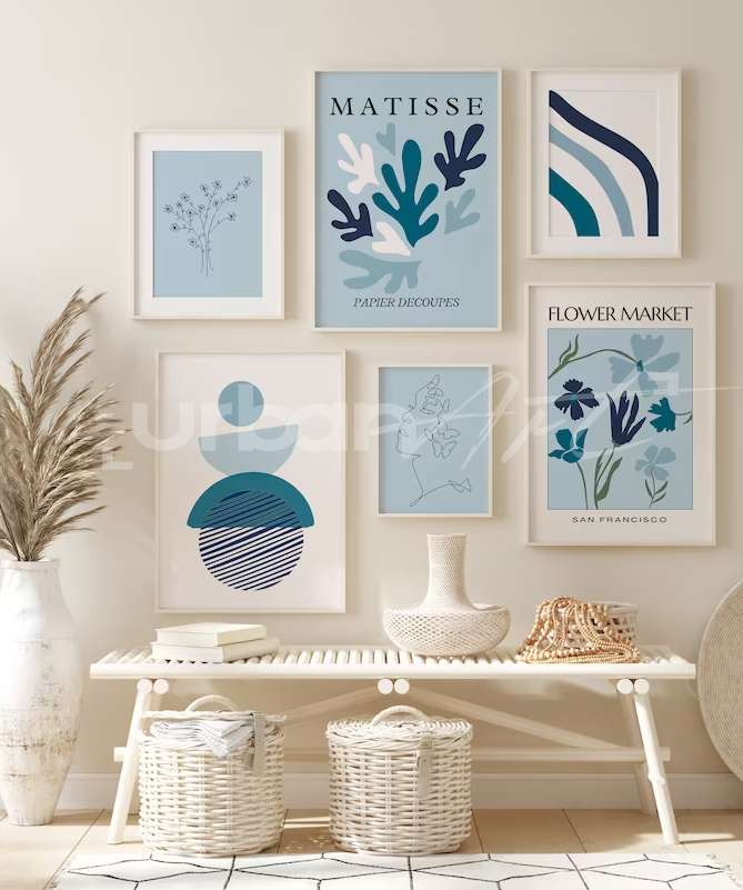 Set Poster Sky Blue Gallery