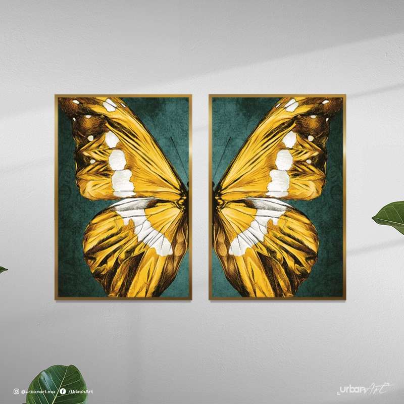 Tableau décoratif Gold Butterfly