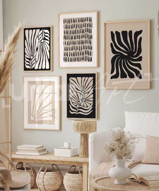 Set Poster Neutral Gallery Wall