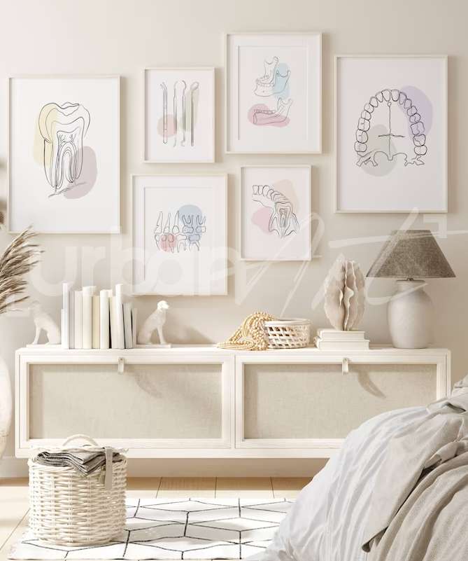 Set Poster 6 Dentist Wall Art Set