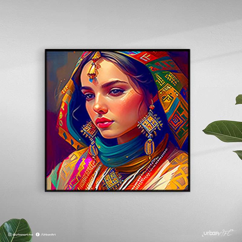 Tableau décoratif Moroccan Lady