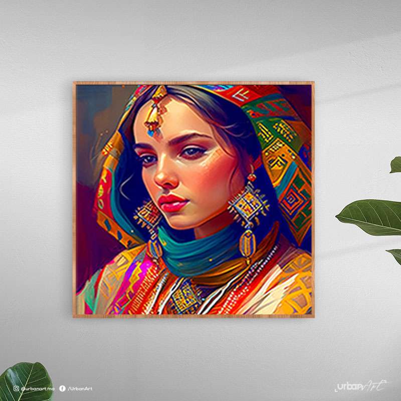 Tableau décoratif Moroccan Lady