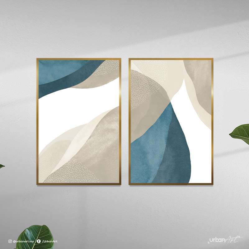 Tableau décoratif Art Blue sauge