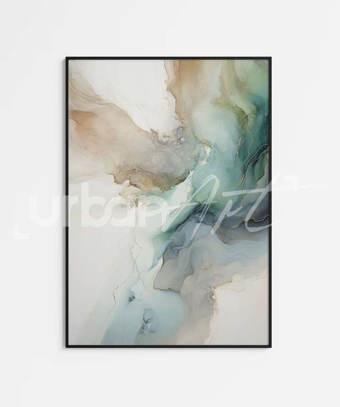 Set Poster Abstrait Turquoise