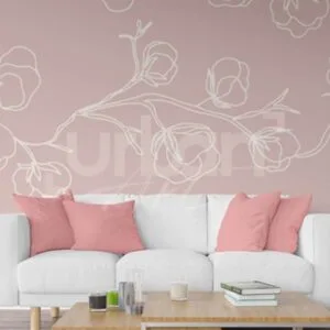 Papier peint Floral Dessinée