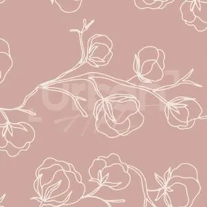 Papier peint Floral Dessinée