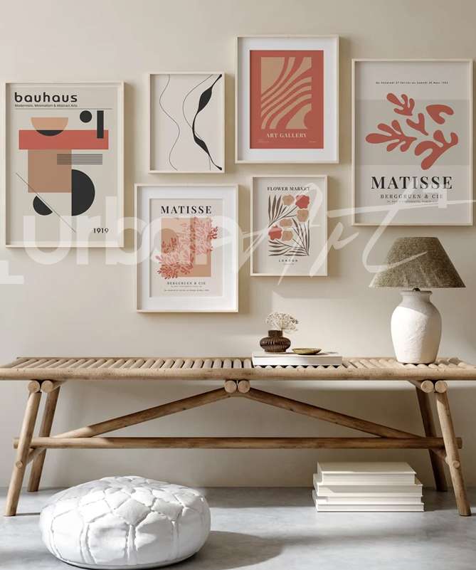 Set Poster Art Display Wall