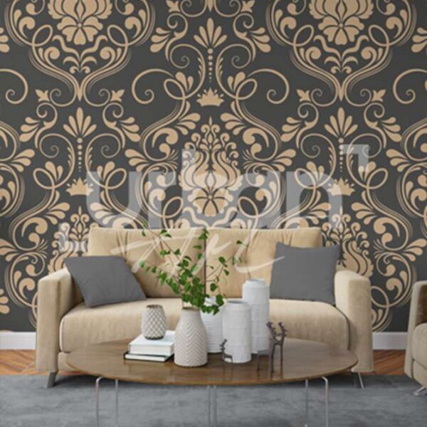Papier peint d’époque floral