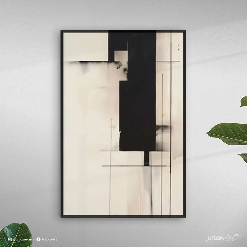 Tableau Abstrait Peinture beige