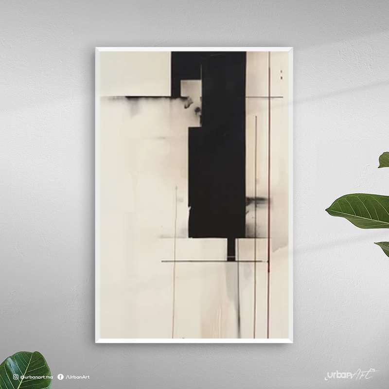 Tableau Abstrait Peinture beige