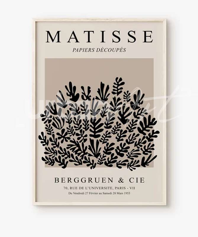 Set Poster art mural beige de Matisse