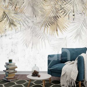 Papier peint Tropical Doré