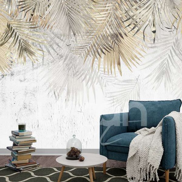 Papier peint Tropical Doré