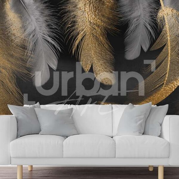 Papier peint Plume Gold