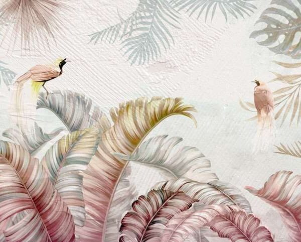 Papier peint tropical palme
