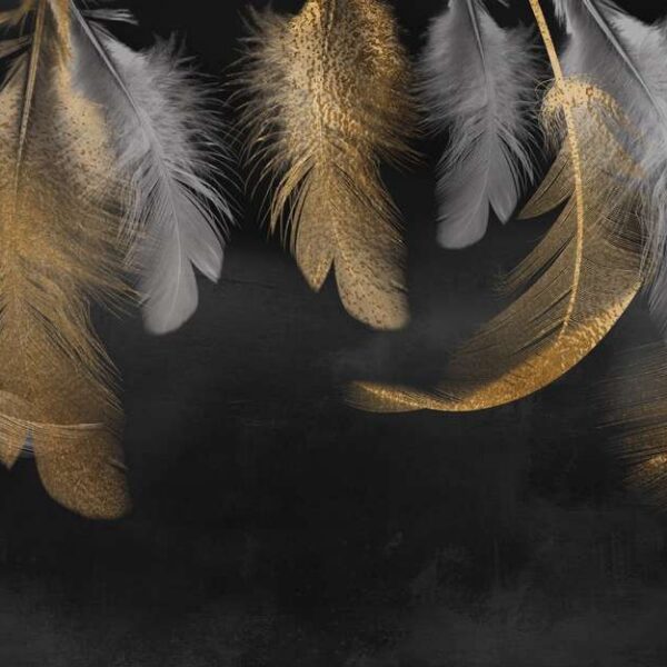 Papier peint Plume Gold