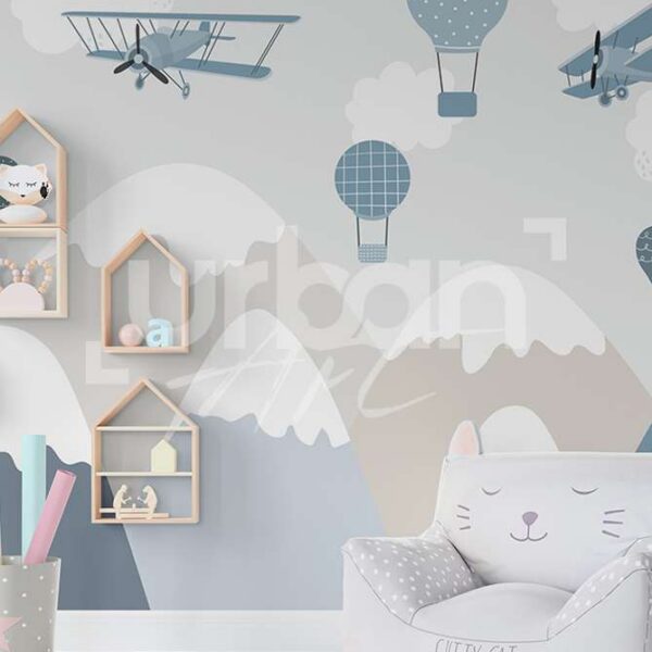 Papier peint Enfant montagne