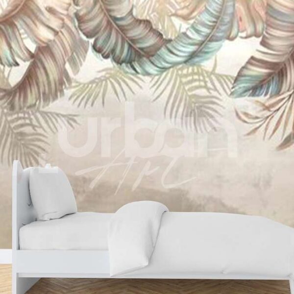 Papier peint feuillage tropical