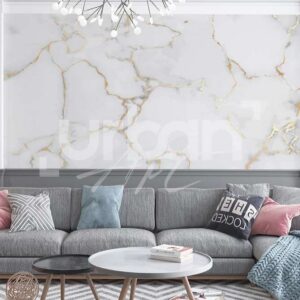Papier peint Marbre Blanc