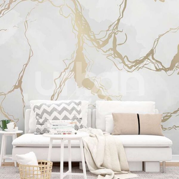 Papier peint grise et blanc